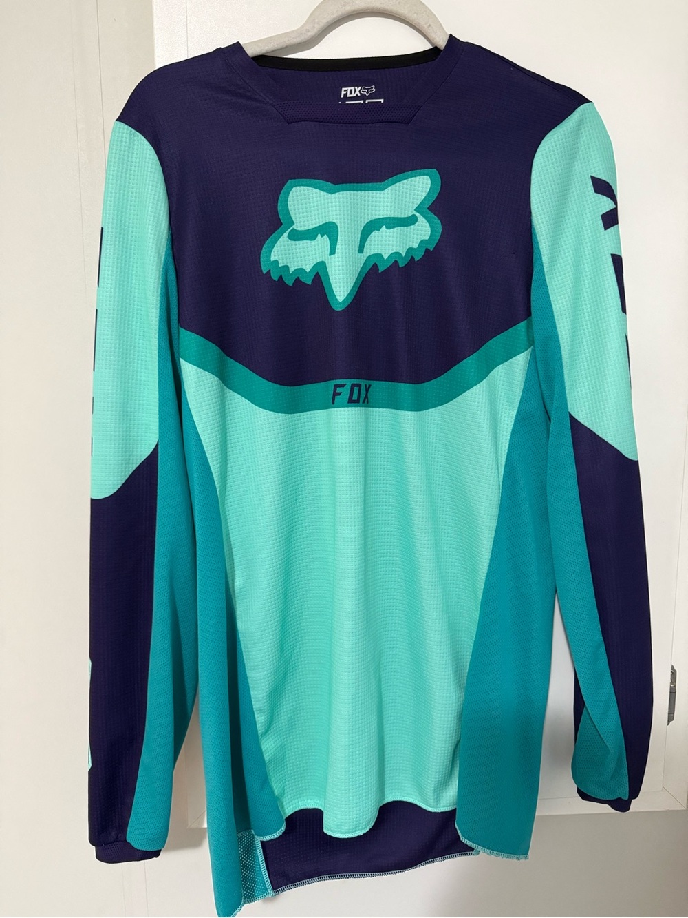 229. Fox 180 Voke Women’s Teal & Navy Motocross Jersey ATV Gear Dirt Bike